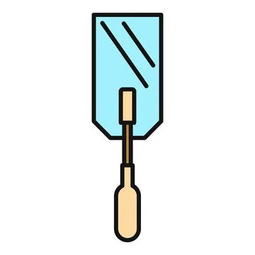 Putty knife constructing home improvement vector icon Stock Illustration