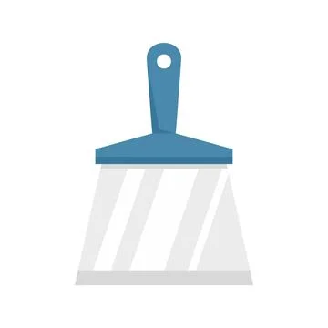 Putty knife construction icon flat isolated vector 스톡 일러스트