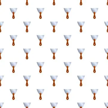 Putty knife construction tool seamless pattern background イラスト素材