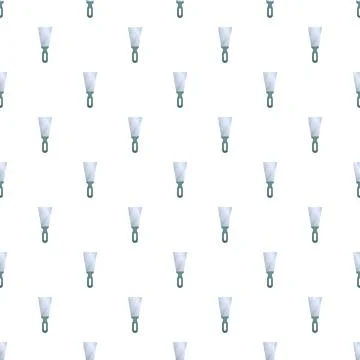 Putty knife construction tool seamless pattern background イラスト素材