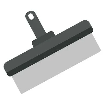 Putty knife flat clipart vector illustration Illustrazione stock