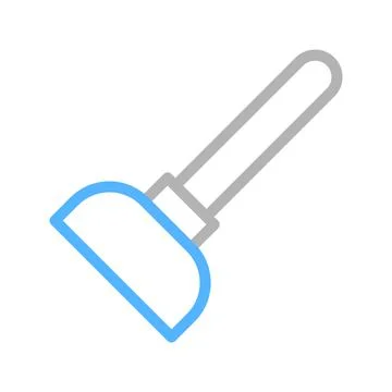 Putty knife icon. Concept of construction, repair, and maintenance. Stock Illustration