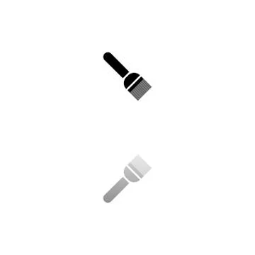 Putty knife icon flat Stock Illustration