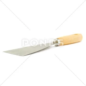 Putty kniFe over isolated white background Stock Photos