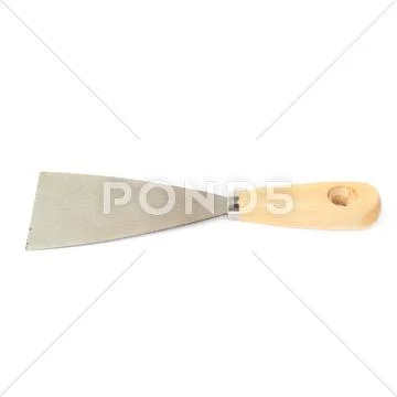 Putty kniFe over isolated white background Stock Photos
