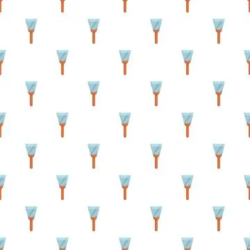 Putty knife scraper tool working pattern Illustrazione stock