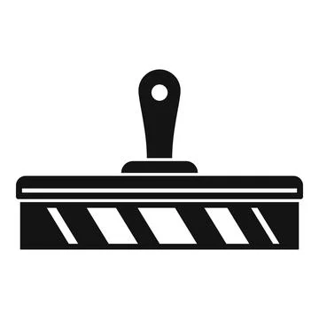 Putty knife spackle icon, simple style Stock Illustration