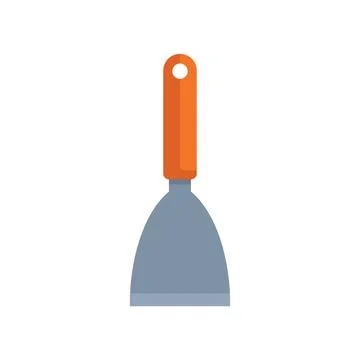 Putty knife spreading putty plaster spackle filler Stock Illustration