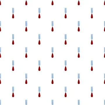 Putty knife tool pattern on a white background Stockillustratie
