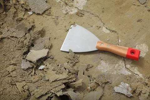 Putty knife tool Stock Photos