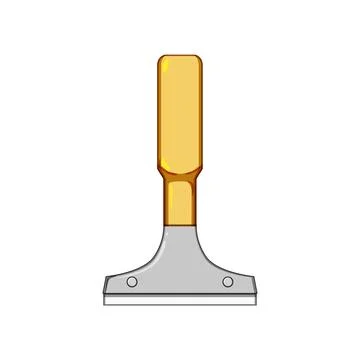 Putty paint scraper cartoon vector illustration Ilustração Stock