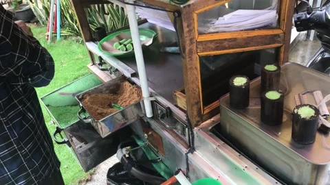 Putu cake cooking tools Stock Footage 266675564