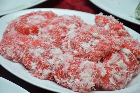 Putu cake Stockfoto's