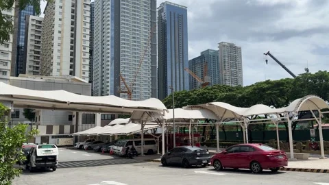PUV Terminal and Urban Construction in BGC 4k 60fps Stock-Footage 339198822