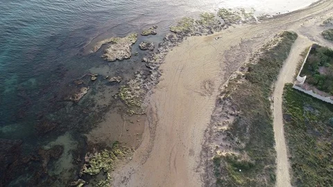 Puzziteddu beach view from above 스톡 동영상 112886931