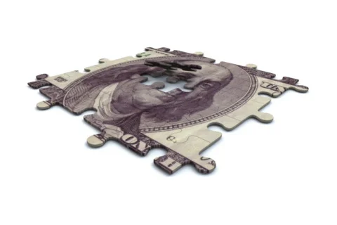 Puzzle - 100 dollar bill Video stock 708284