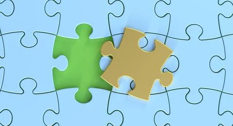 PUZZLE 3d Stock Photos