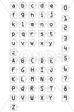 Puzzle ABCs Stock Illustration