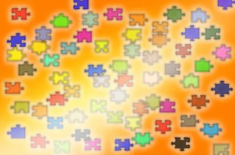 Puzzle abstract background Stock-Illustration