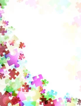 Puzzle abstract Illustrazione stock