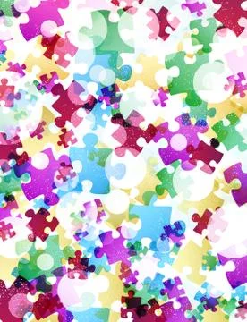 Puzzle abstract Stock Illustration