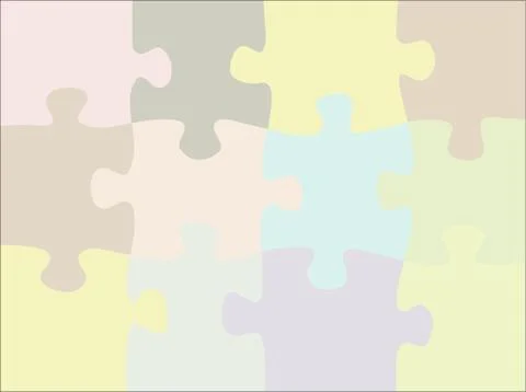 Puzzle abstract Stock Illustration