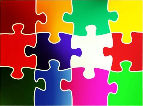 Puzzle abstract Stock Illustration