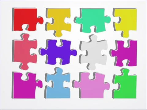 Puzzle abstract Stock Illustration
