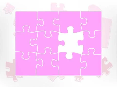 Puzzle abstract Stock-Illustration