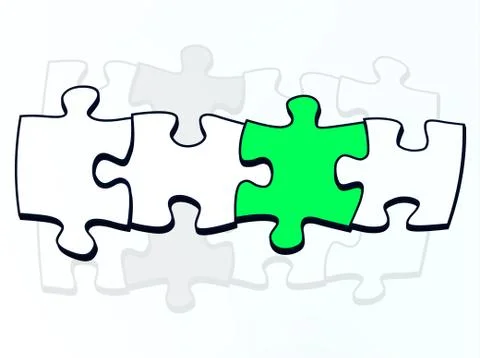 Puzzle abstract Illustrazione stock