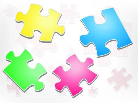 Puzzle abstract Stock Illustration
