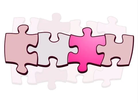 Puzzle abstract Stock Illustration