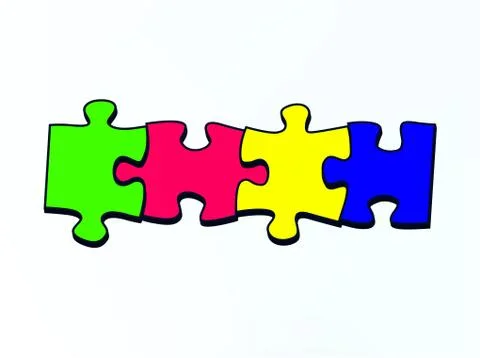 Puzzle abstract Stock Illustration