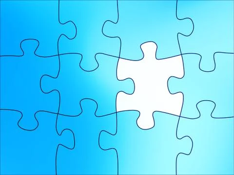 Puzzle abstract Illustrazione stock