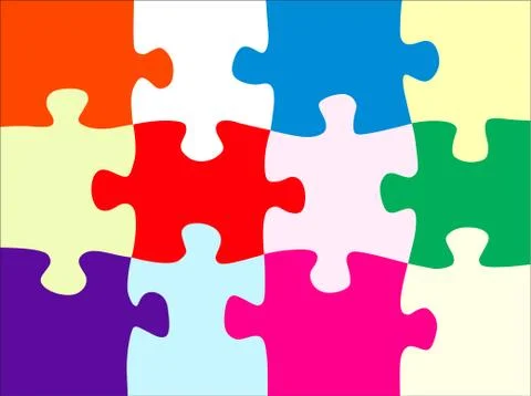 Puzzle abstract Stock Illustration