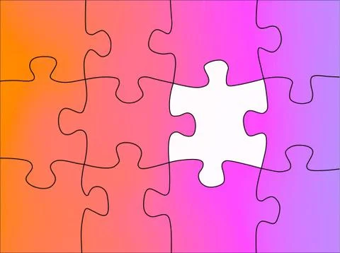 Puzzle abstract Stock Illustration