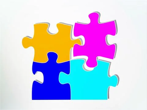Puzzle abstract Stock Illustration