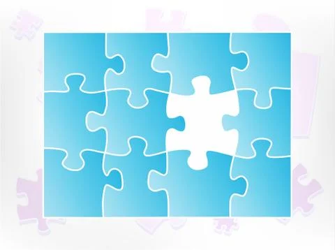Puzzle abstract Illustrazione stock
