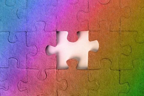 Puzzle, background, colors Stock Photos