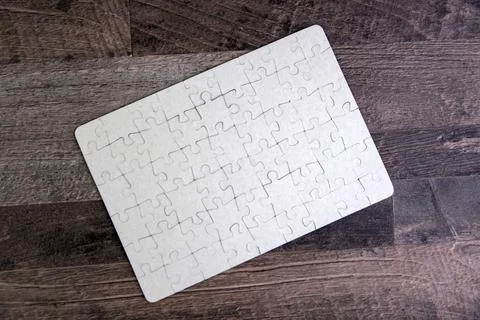 Puzzle background, short focus, front view Stock Photos