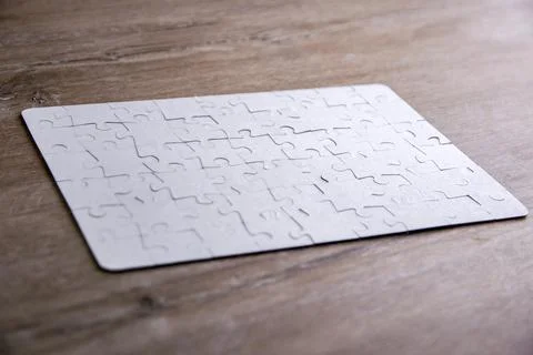 Puzzle background, short focus, front view Stock Photos