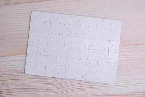 Puzzle background, short focus, top view Stock Photos