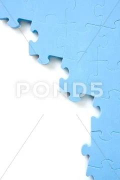 Puzzle background with space for text Stock Photos