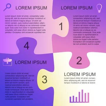 Puzzle background template Stock Illustration