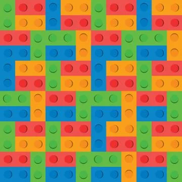 Puzzle block background pattern Illustrazione stock