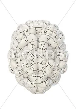 Puzzle brain Stock Illustration