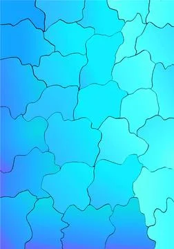Puzzle bright blue background Stock Illustration