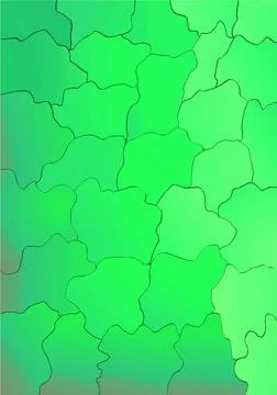Puzzle bright green background Stock Illustration