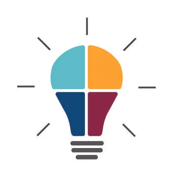 Puzzle bulb brain idea concept Stock Illustration