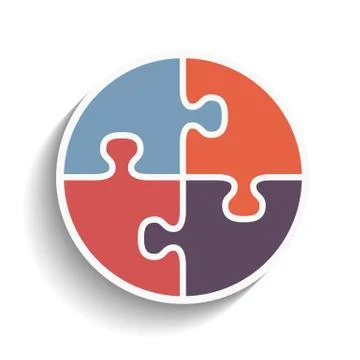 Puzzle Circle Stock Illustration